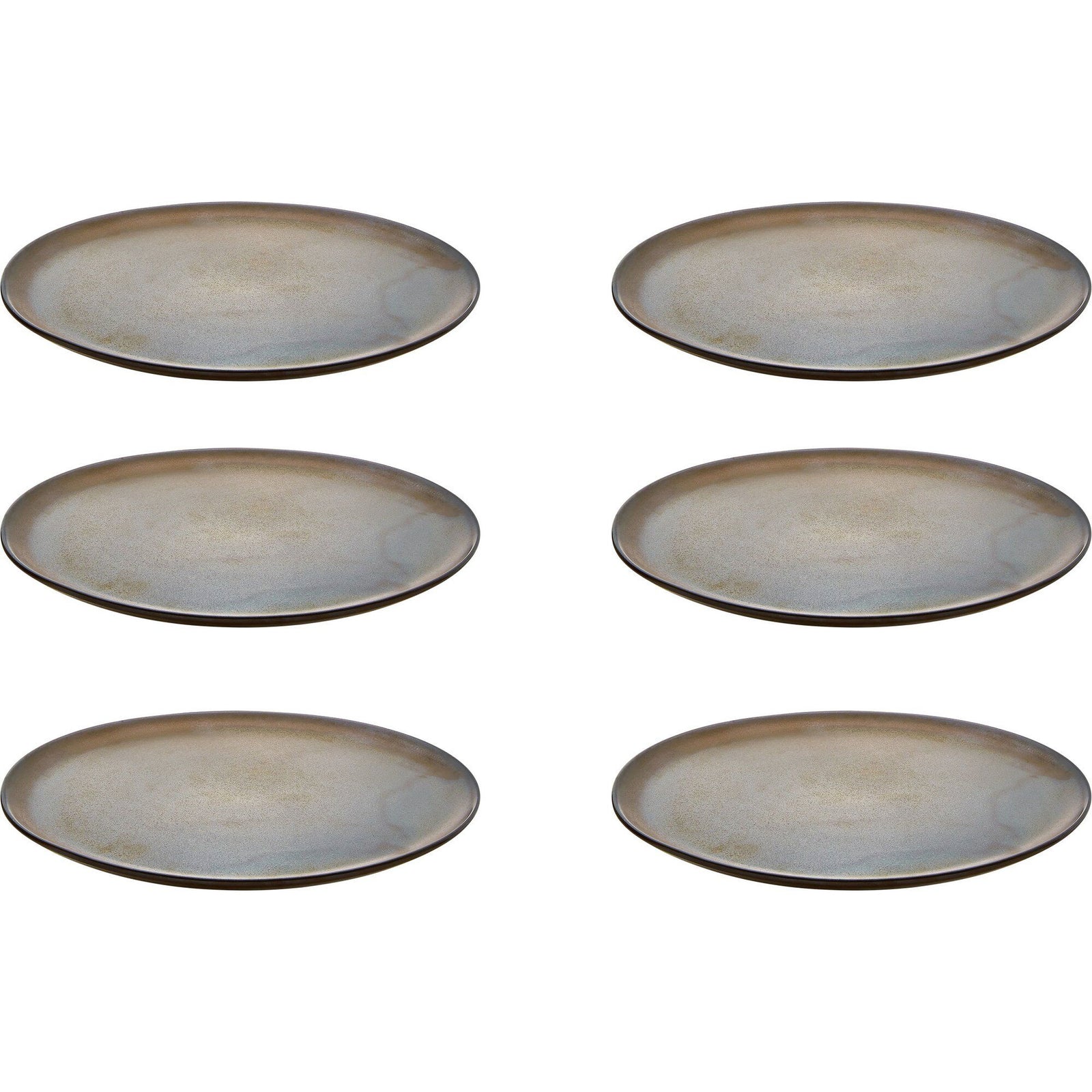 Aida Aida RAW desserttallerken, metallic brown, 6 stk. – produktbillede (Desserttallerken)