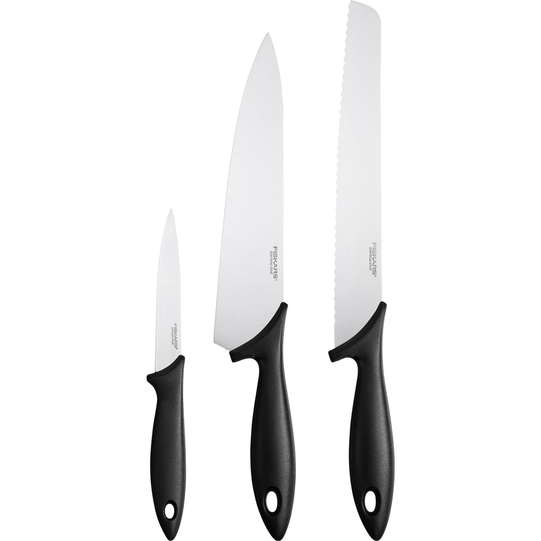 Fiskars Fiskars Essential knivsst 3 dele – vinkelbillede (Knivsæt)