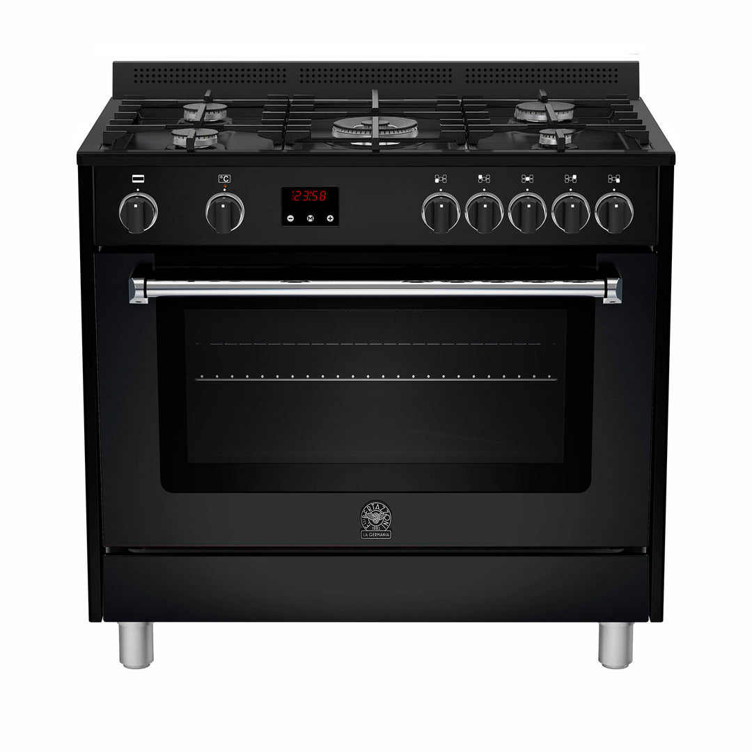 La germania La germania AMS95C61CNE gaskomfur 90 cm, matsort – vinkelbillede (Gasblus)