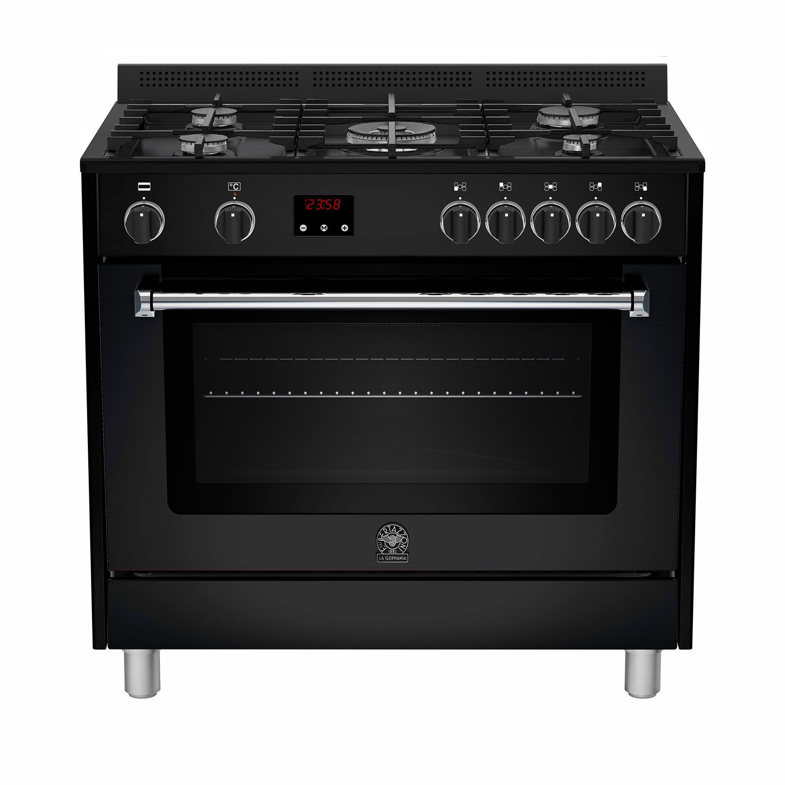 La germania La germania AMS95C61CNE gaskomfur 90 cm, matsort – vinkelbillede (Gasblus)