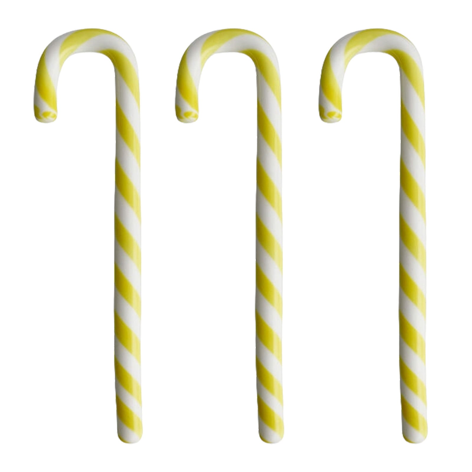 Kosta boda Kosta Boda Polka glasdekoration 17 cm 3-pak, hvid/gul ❤ billede i brug (Juledekoration)