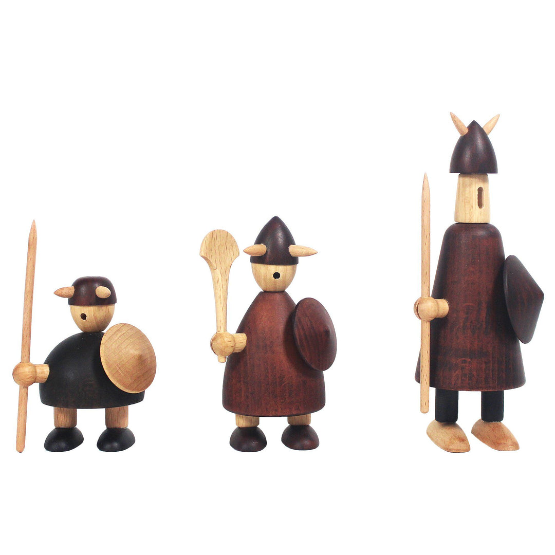 Andersen Andersen The Vikings of Denmark 3 stk. ❤ billede i brug i kategorien Træfigur