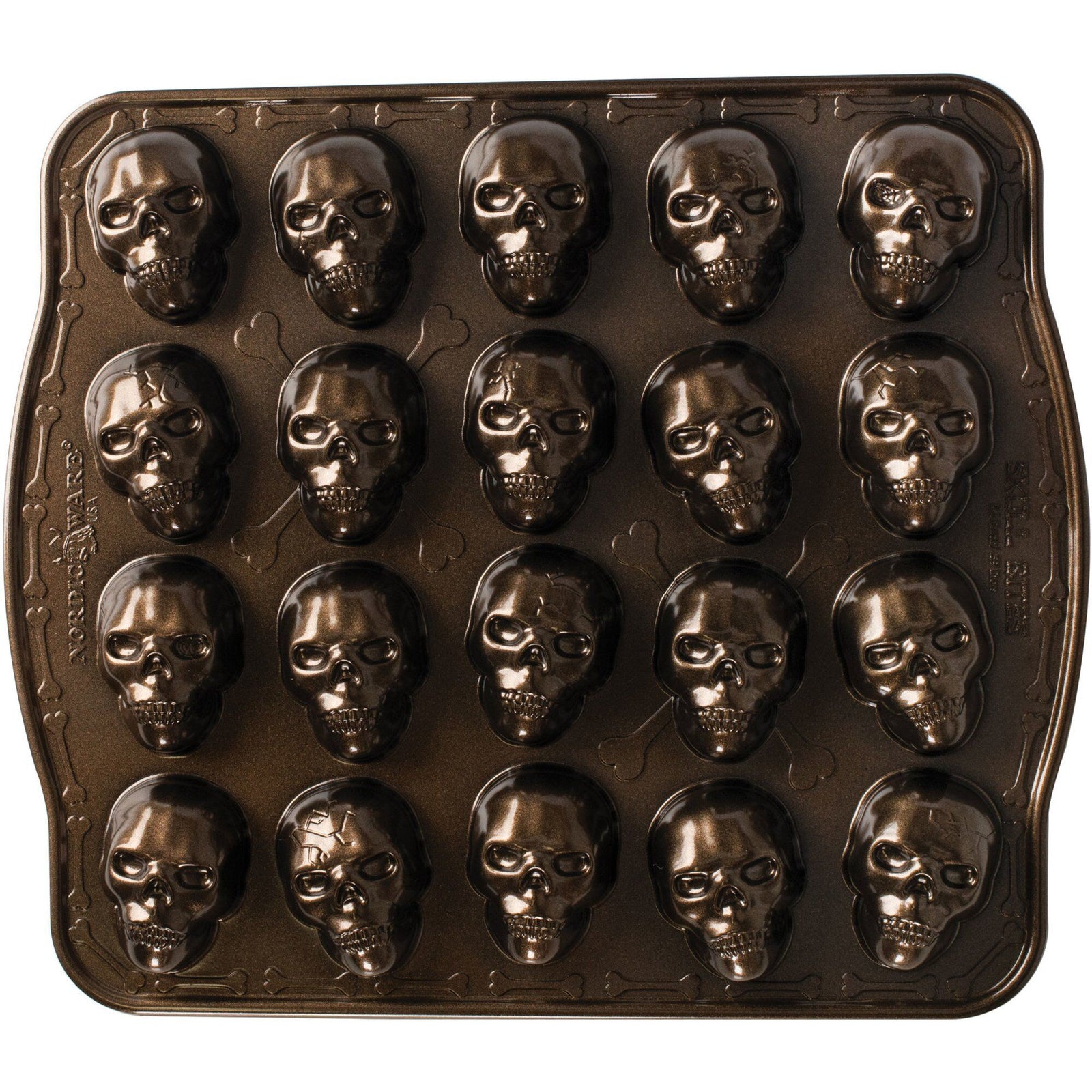 Nordic ware Nordic ware Skull Bites bageform – vinkelbillede (Bageform)