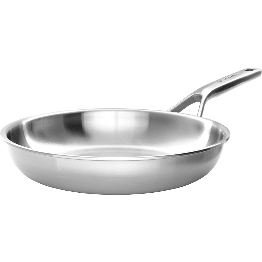 Kitchenaid Kitchenaid Cookware Collection Stegepande sølv 24 cm ❤ vinkelbillede (Stegepander)