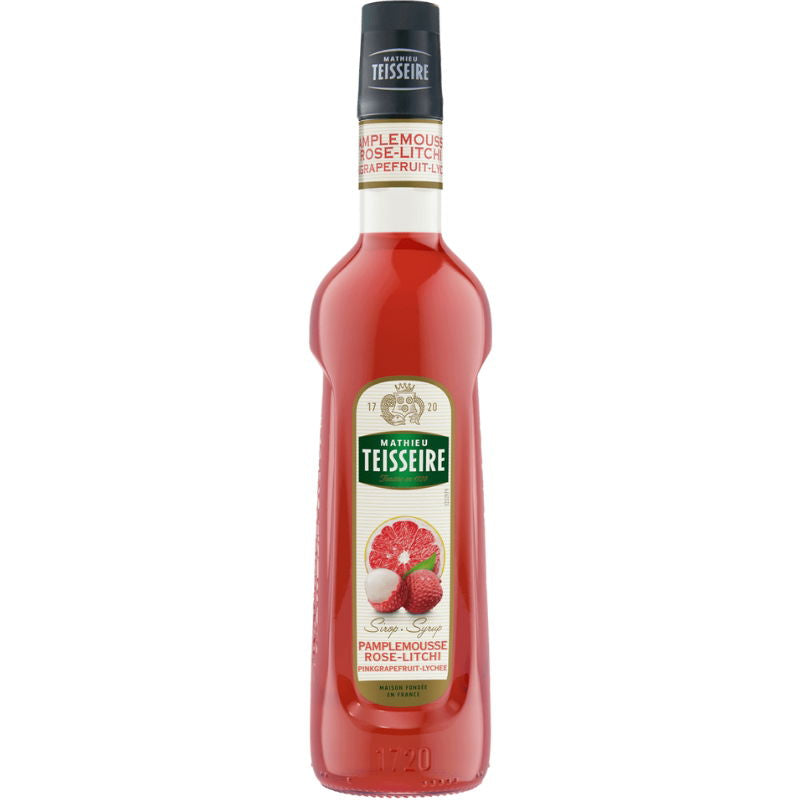 Produktbillede af Mathieu Teisseire Syrup Pink Grapefruit Lychee Fl 70 på tilbud i premium kvalitet