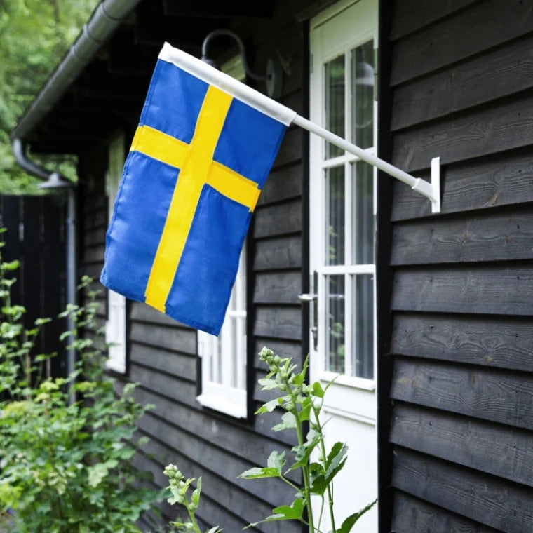 Produktbillede af Langkilde & Søn Facadestang med Svensk flag i premium kvalitet