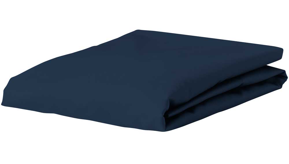 Produktbillede af Essenza Satin Faconlagen Marine Blå 180x200 Dobbeltseng på tilbud i høj kvalitet