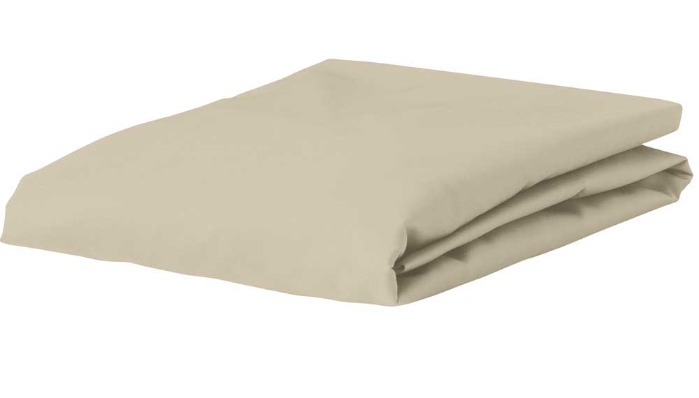 Produktbillede af Essenza Satin Faconlagen Sand 140x200 Halvanden på tilbud i høj kvalitet