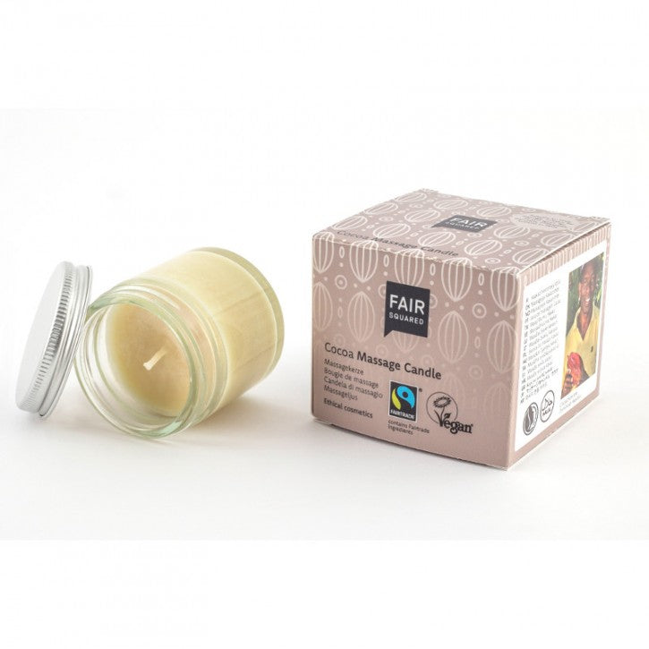 Detaljeret produktbillede af FAIR SQUARED Cocoa Massage Candle X på tilbud