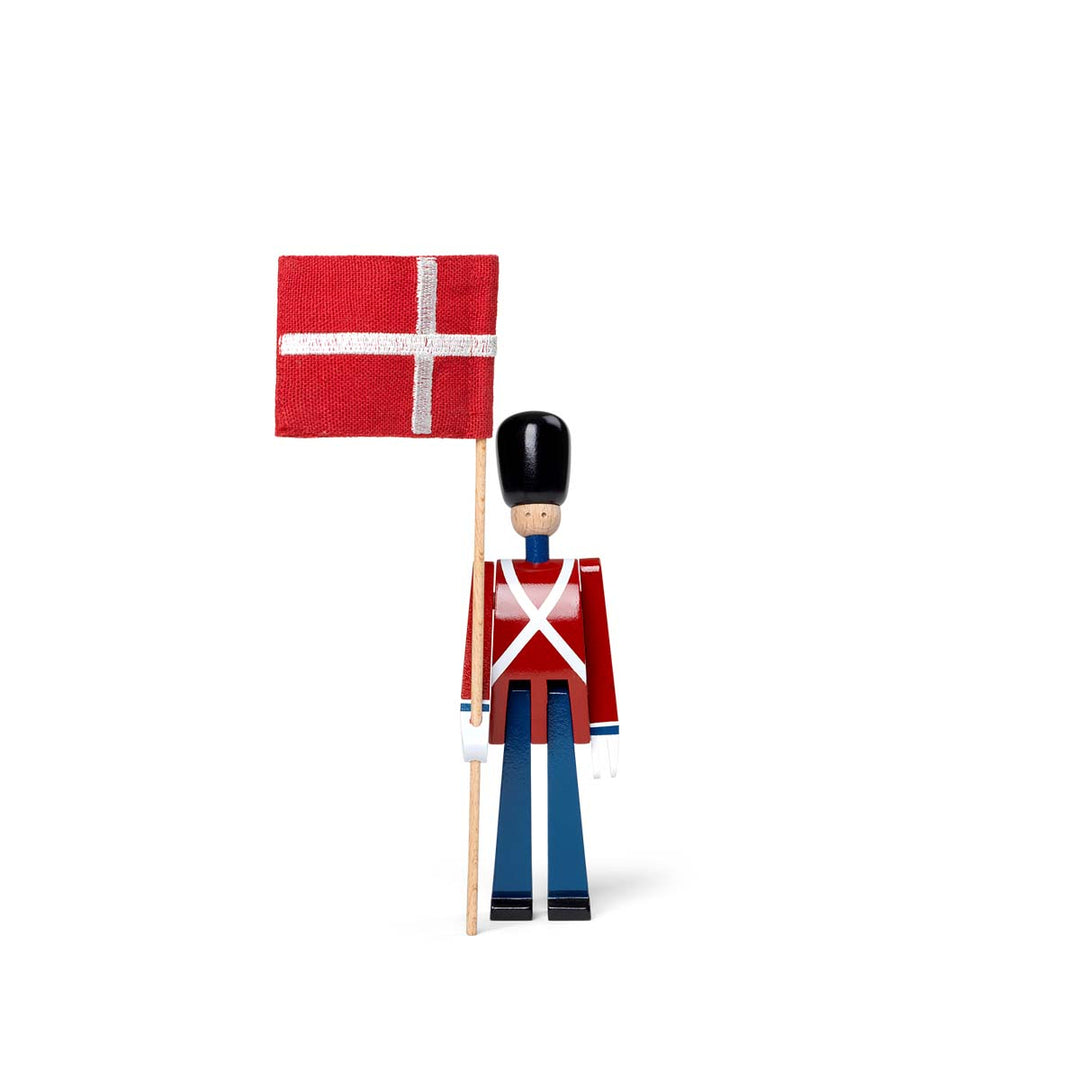 Produktbillede af Kay Bojesen Fanebærer mini rød/blå/hvid i premium kvalitet