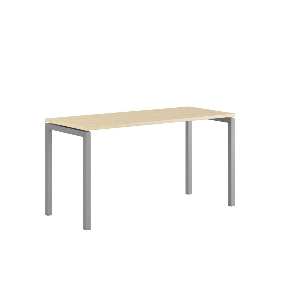 Produktbillede af Luna U Bord 140x60cm Birk-grå på tilbud