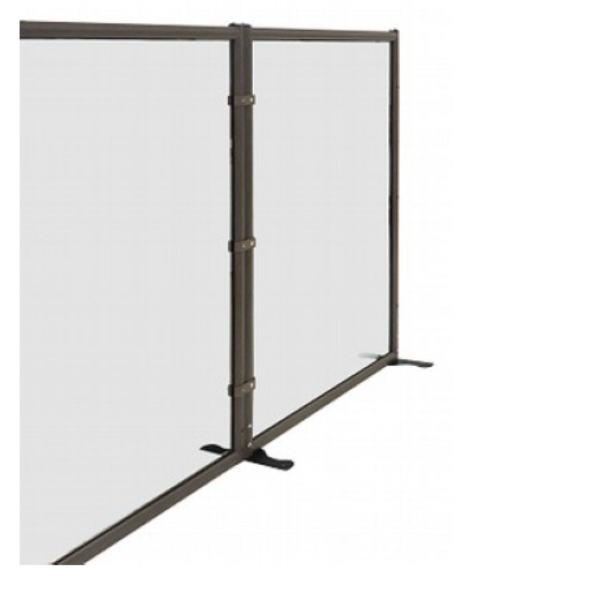 Produktbillede af Evolution mobil afskærmning grå 150x150cm på tilbud