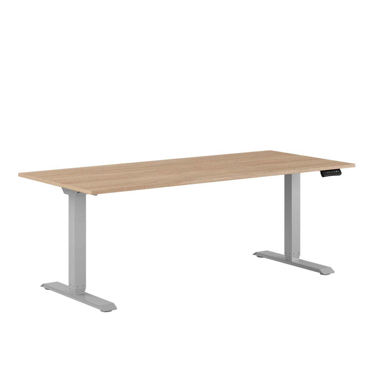 Produktbillede af Premium Hæve/Sænkebord m/2 motorer 180x80cm Urban-grå på tilbud