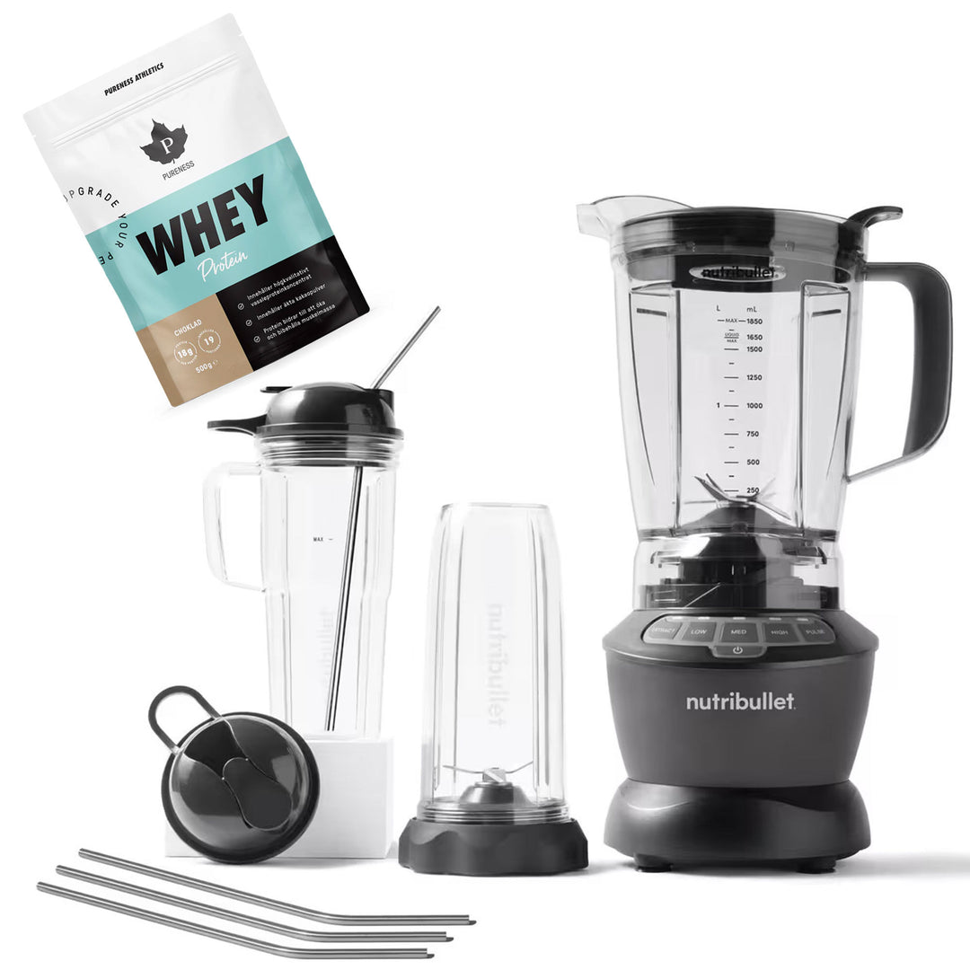 Nutribullet Nutribullet Combo NBF500DG personal blender med proteinpulver – produktvisning (Mixer & Blender)