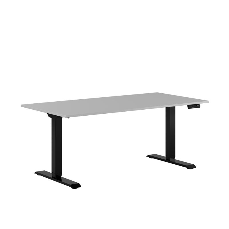Produktbillede af Premium Hæve/Sænkebord m/2 motorer 160x80cm Hvid-sort på tilbud