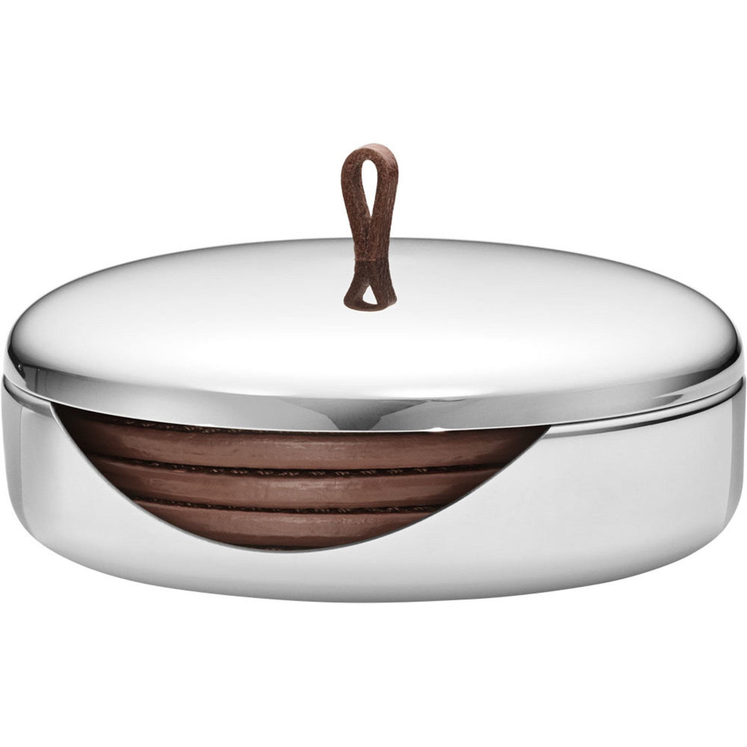 Georg jensen Georg jensen Sky bordskånere til glas, 4 stk. ❤ frontbillede (Grydelåg)