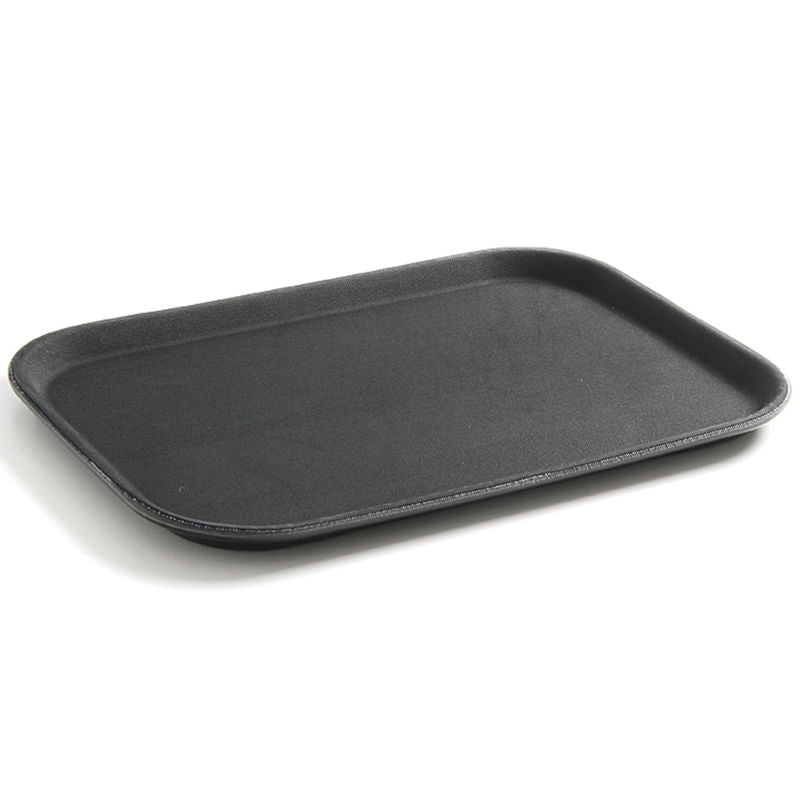 Produktbillede af Serveringsbakke Rektangulær Sort 255x355 Mm Skridsikker Pp på tilbud – premium kvalitet og detaljer