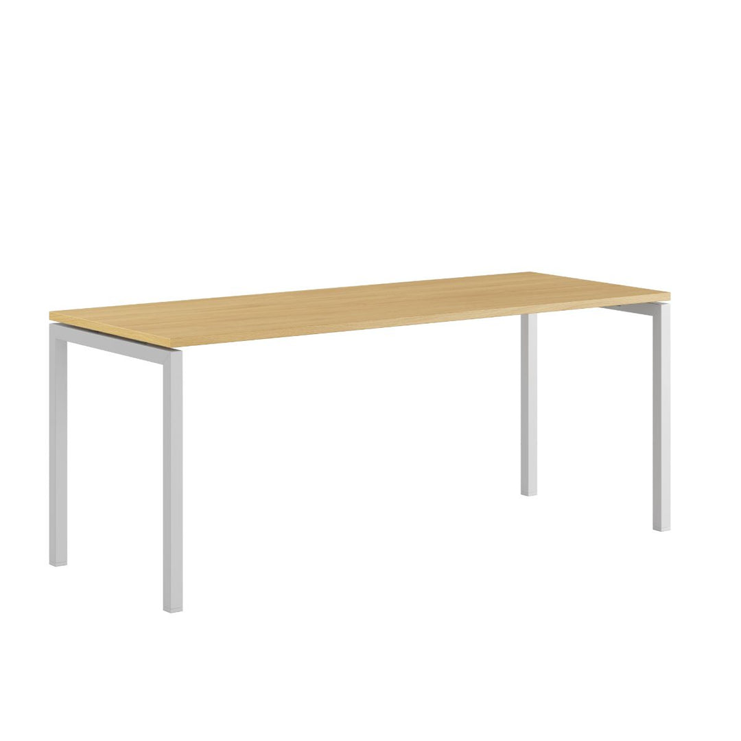 Produktbillede af Luna U Bord 180x70cm Eg-hvid på tilbud