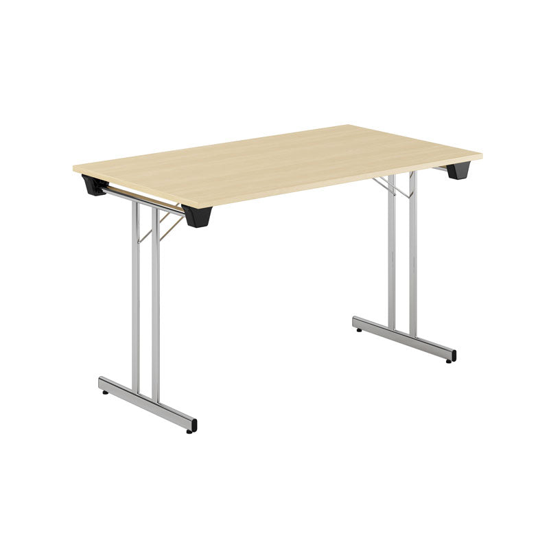 Produktbillede af Dinner Style 120x70cm Sammenklappeligt bord Birk-krom på tilbud