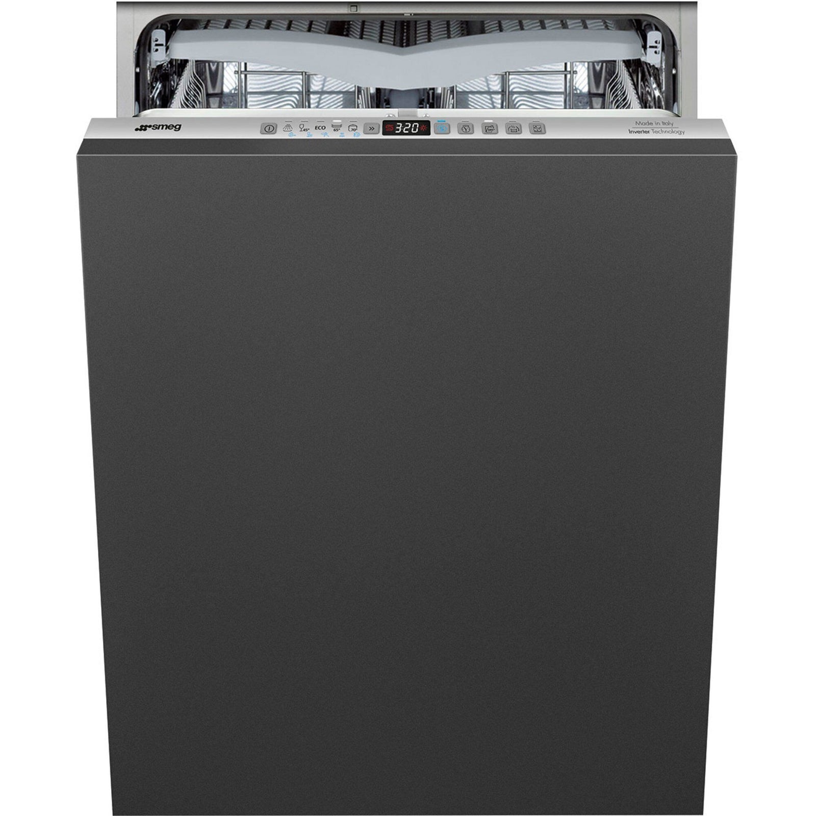 Smeg Smeg STL332CH integreret opvaskemaskine 60 cm – vinkelbillede (Opvaskemaskiner)