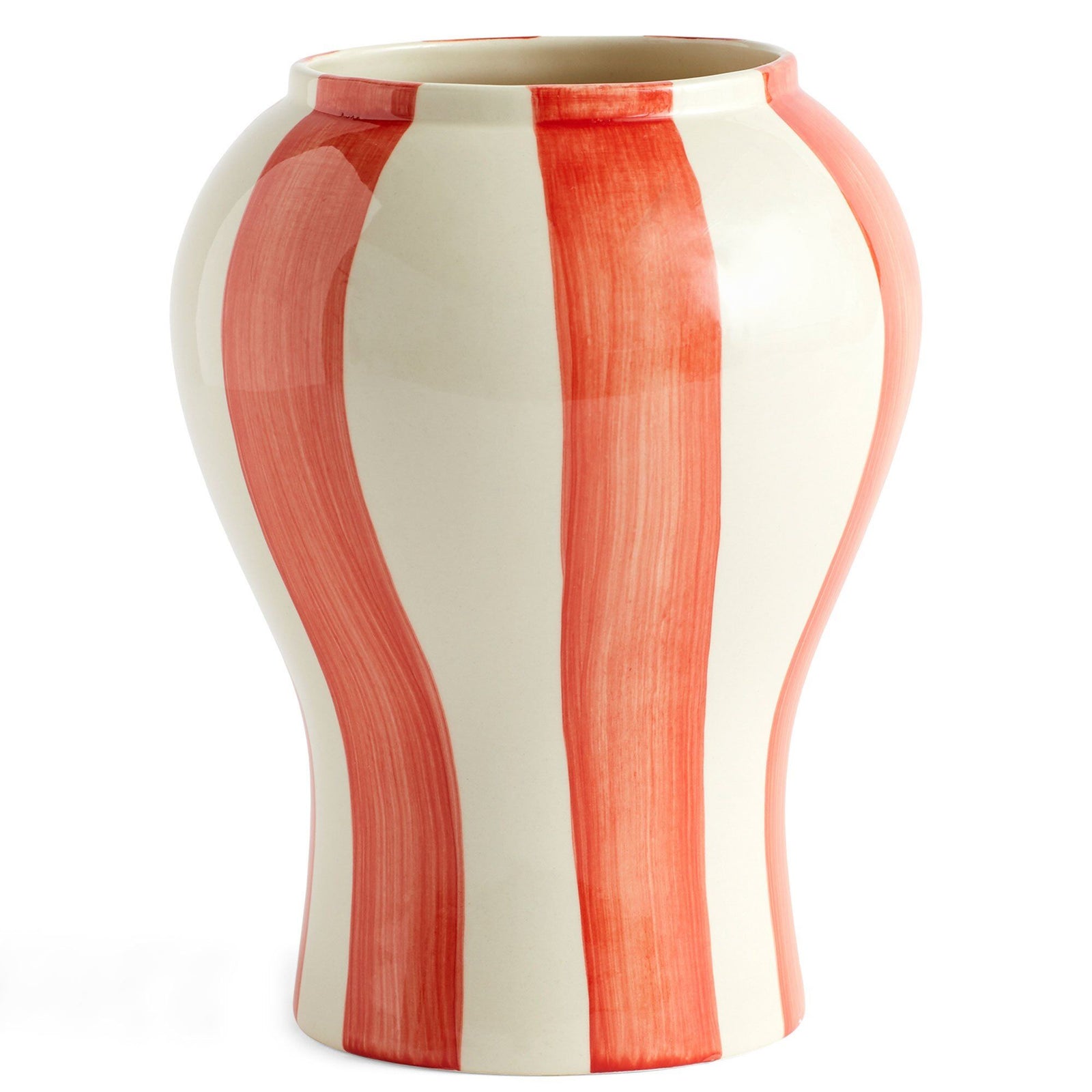 Hay Hay Sobremesa Stripe vase, small, rød ❤ billede i brug (Vase)
