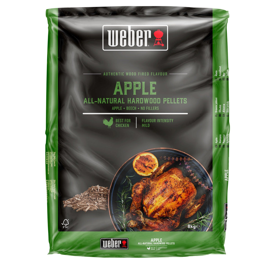 Weber Weber Træpiller - Æbletræ 8 kg ❤ produktbillede (Træpiller)