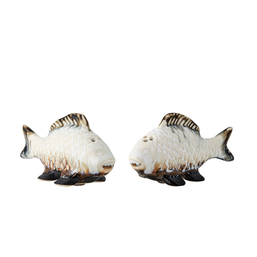 CREATIVE COLLECTION Chase Salt & Pebersæt hvid stentøj