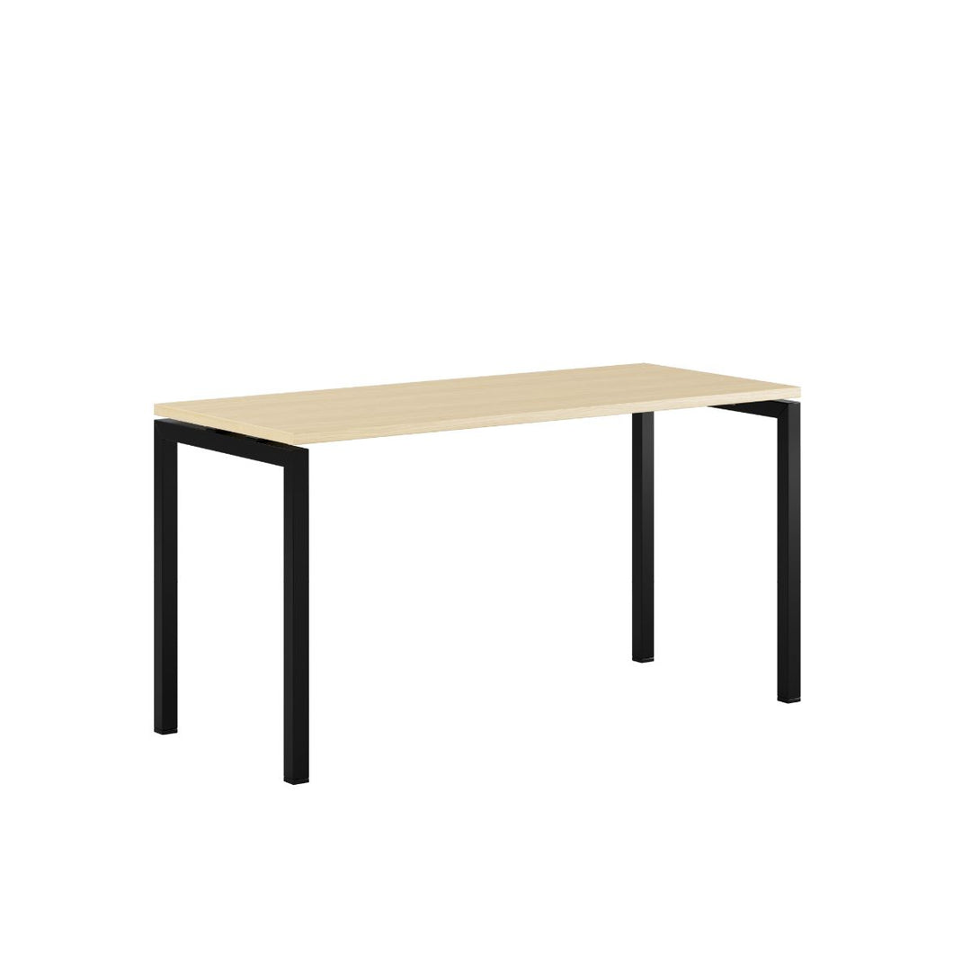 Produktbillede af Luna U Bord 140x60cm Birk-sort på tilbud
