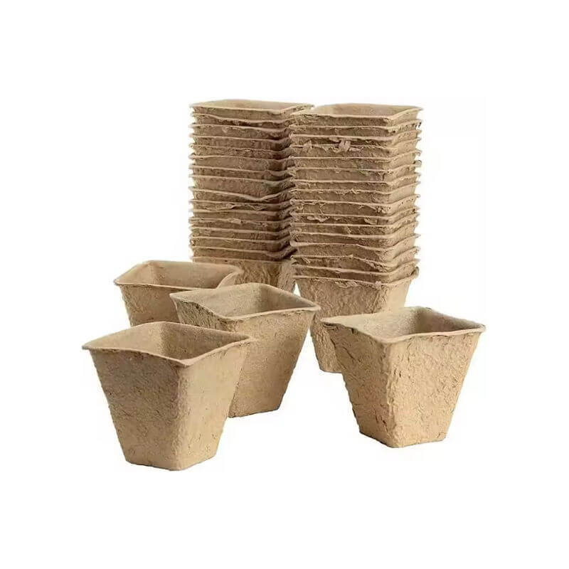 Produktbillede af Firkantet fiberpotter 5 cm 20 stk på tilbud i høj kvalitet