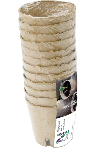 Produktbillede af Runde fiberpotter 8 cm 12 stk. på tilbud i høj kvalitet