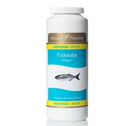 Produktbillede af Fitness Pharma Fiskeolie 200 kap. på tilbud