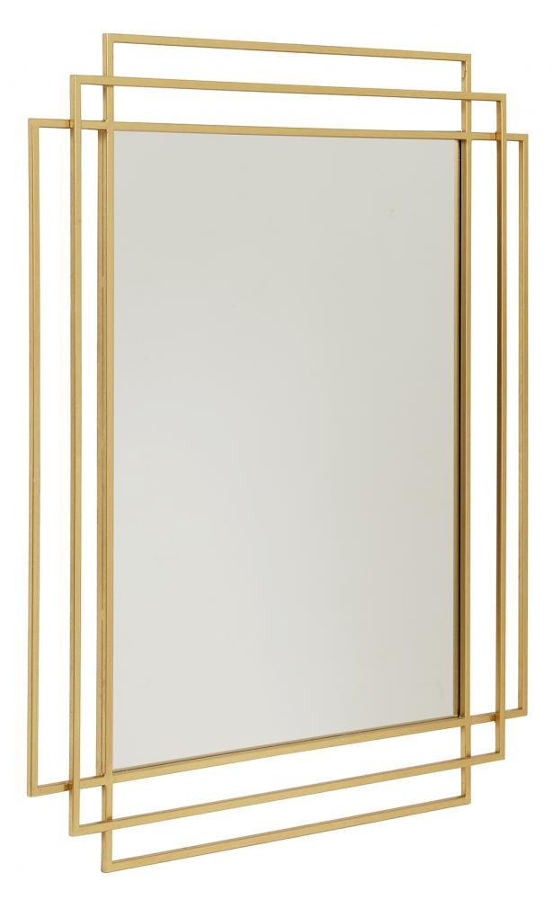 Produktbillede af NORDAL SQUARE SPEJL I JERN GULD FINISH 97 i premium kvalitet