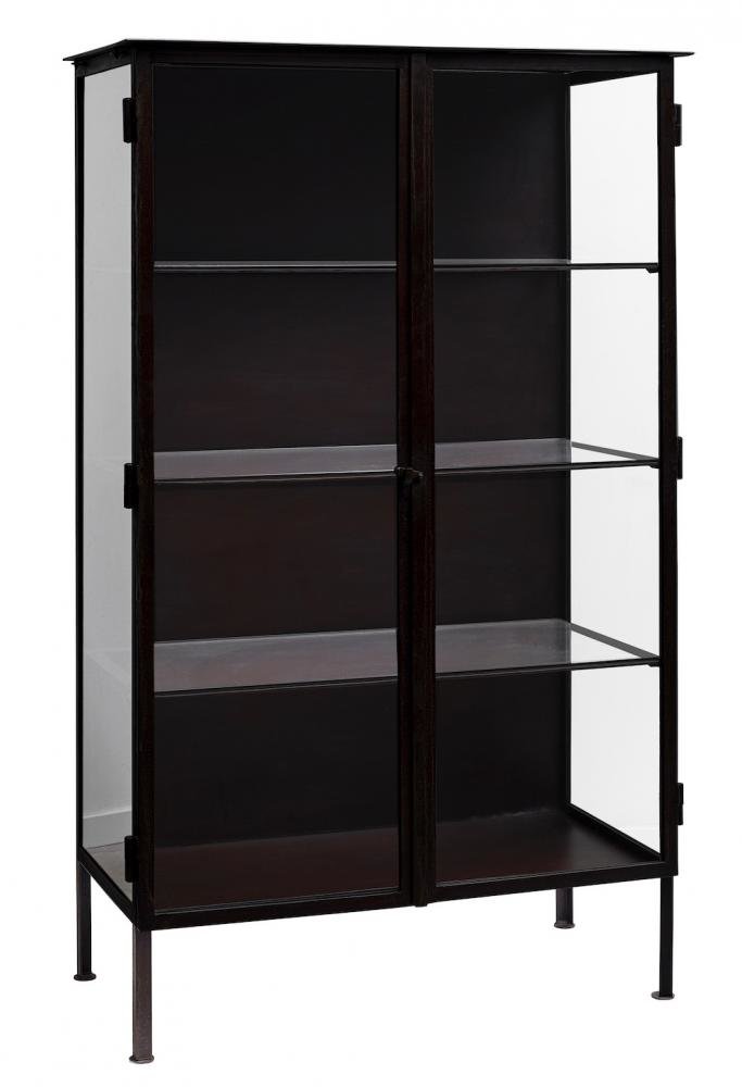 Produktbillede af NORDAL OREGON VITRINESKAB SORT 153 i premium kvalitet