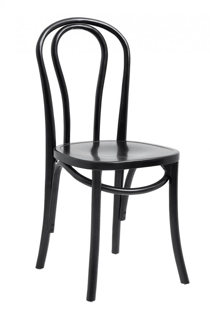 Produktbillede af NORDAL BISTRO SPISEBORDSSTOL SORT 90 i premium kvalitet