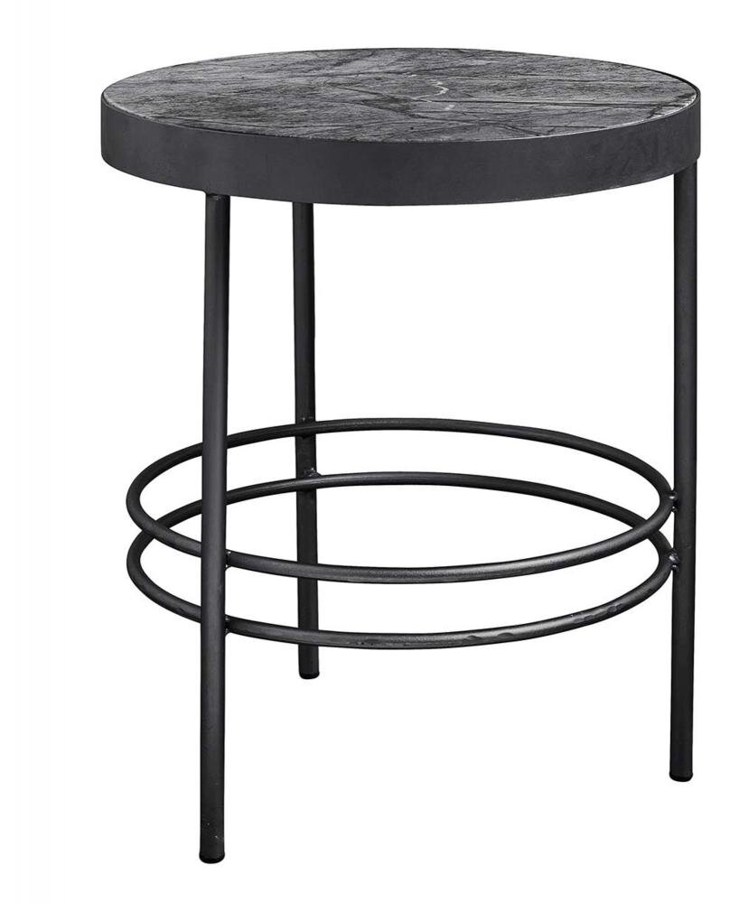 Produktbillede af NORDAL MIDNIGHT RUNDT SIDEBORD SORT 50 i premium kvalitet