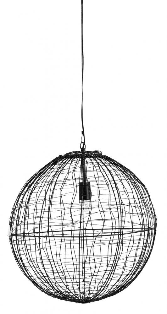Produktbillede af NORDAL SELENE PENDEL LAMPE M/TRÅDNET SORT 50 i premium kvalitet