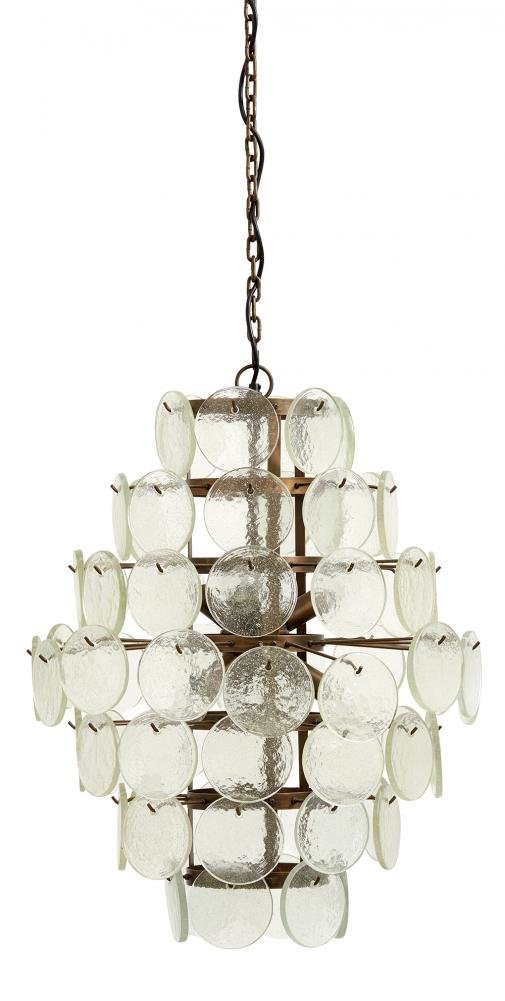 Produktbillede af NORDAL PENDEL GYLDENT JERN/KLAR GLAS 71 i premium kvalitet