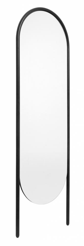 Produktbillede af NORDAL WONDER STÅENDE SPEJL M/JERNRAMME SORT 174 i premium kvalitet