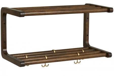 Produktbillede af NORDAL MAU TRÆHYLDE M/KNAGER SKOHYLDE NATUR 60 i premium kvalitet