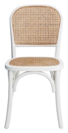 Produktbillede af NORDAL WICKY SPISEBORDSSTOL M/FLET NATUR/HVID 86 i premium kvalitet
