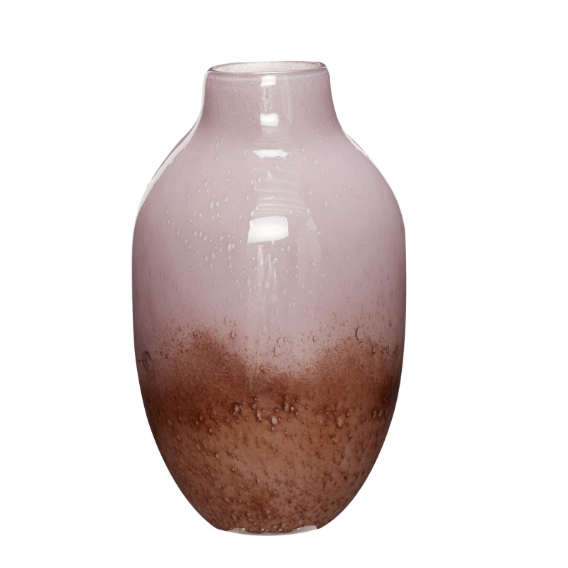 Posy Vase i Lilla/Brun Glas