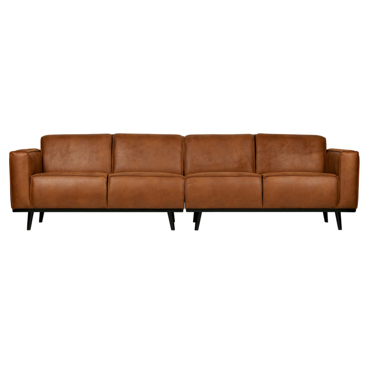 Statement 4-pers Sofa 280 cm Økolæder Cognac