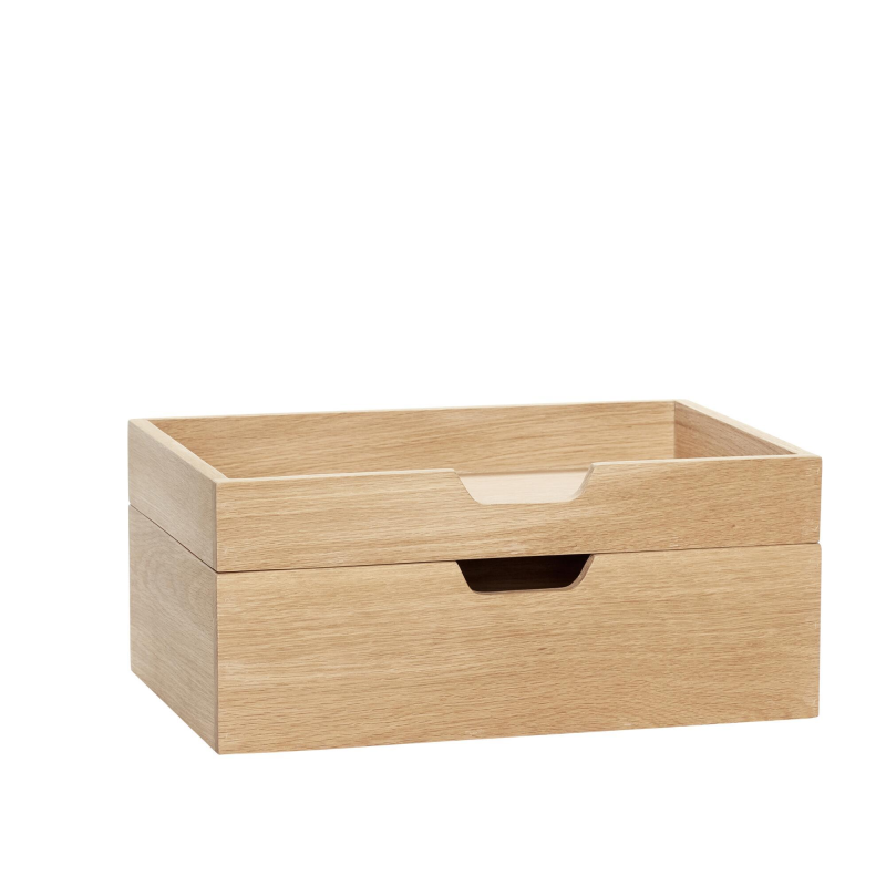 Note Opbevaringskasse Natur sæt af 2