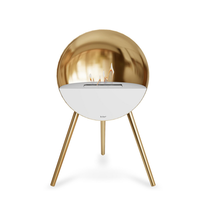 Rose Gold biopejs Eye hvid front ben i rose gold