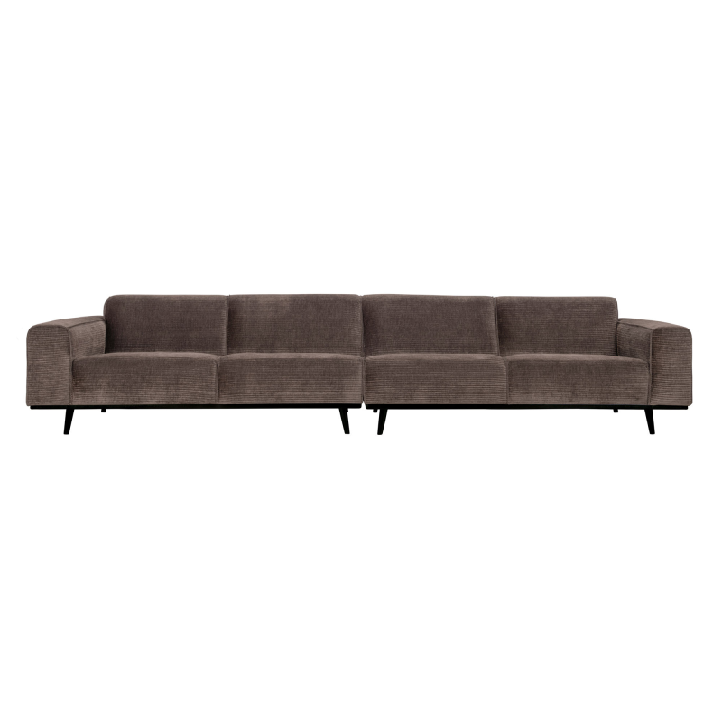 BePureHome Statement Xl 4-pers Sofa 372 cm Flat Rib - Taupe