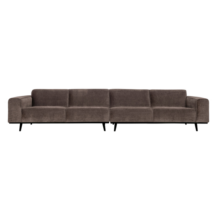 BePureHome Statement Xl 4-pers Sofa 372 cm Flat Rib - Taupe
