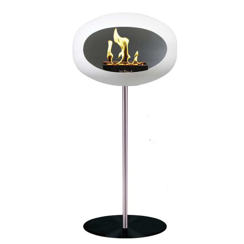Le Feu Biopejs - Ground Steel Hvid - Sort fod