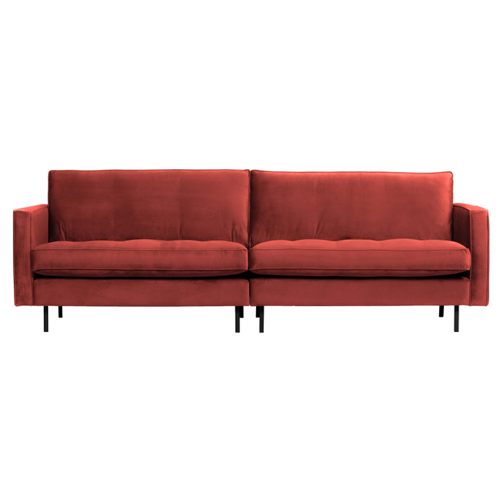 BePureHome Rodeo Classic 3-pers Sofa Velour - Chestnut