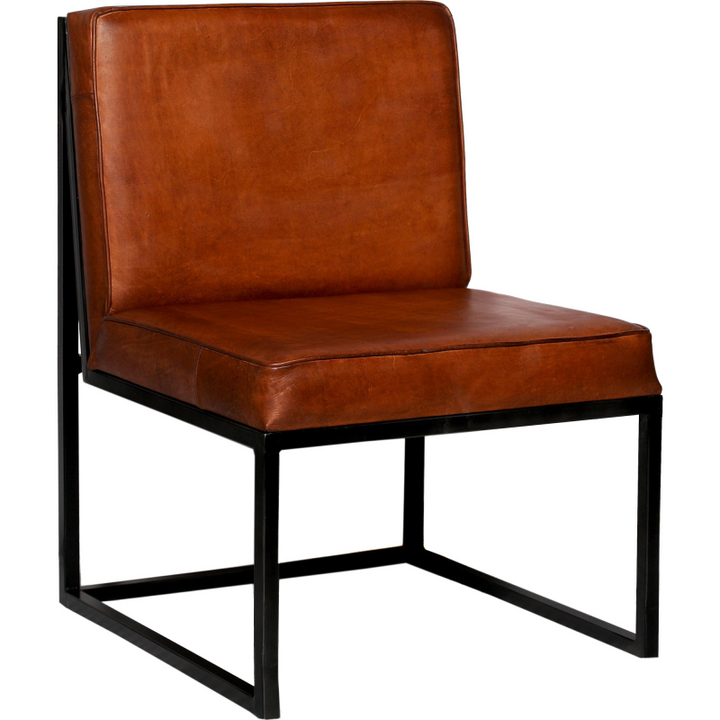 Trademark Living Perry loungestol med læder