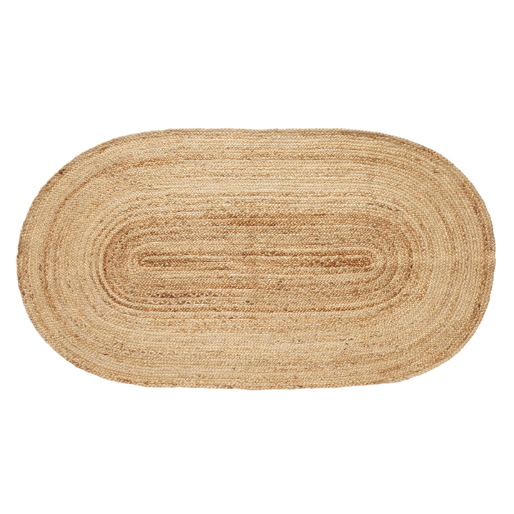 Hübsch Interiør Sage - Gulvtæppe, i Oval Jute ❤ Stort online udvalg i Hübsch Interiør ❤ Billig fragt og hurtig levering 2 - 5 hverdage ❤ Varenummer: BYH-1712109 / Ean: 5712772070963 på lager - Udsalg på Bomuldstæpper - Over 350 kendte brands på udsalg